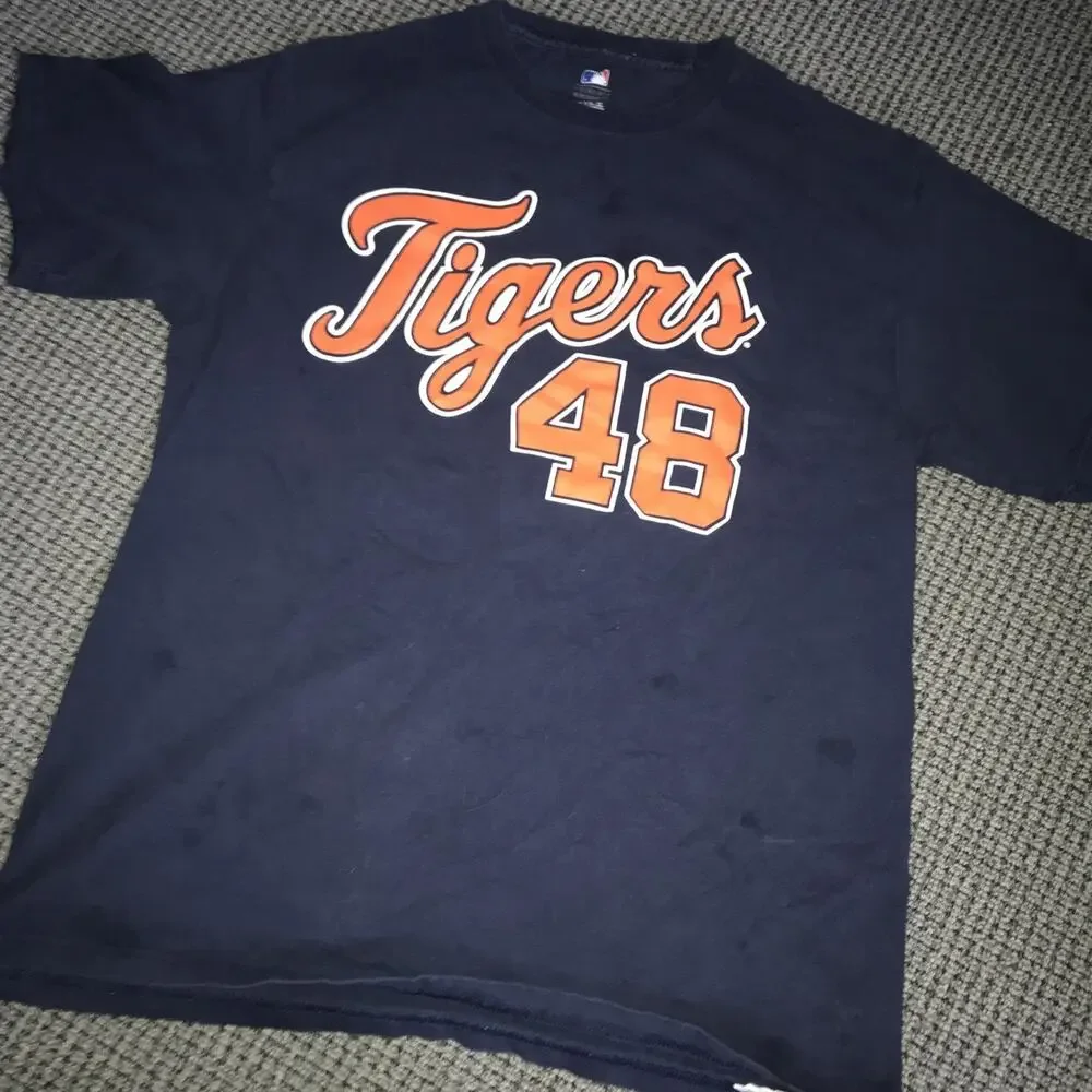 Detroit Tigers Rick Porcello #48 T-Shirt Adult Large‎
